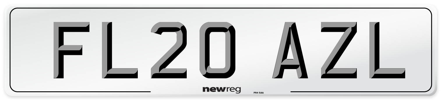 FL20 AZL Number Plate from New Reg